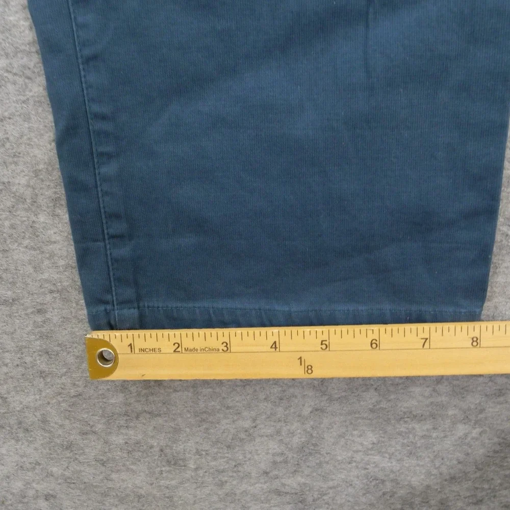 Tenore Pants Mens 30 Blue Flat Front Chinos Mid Rise Casual Cotton